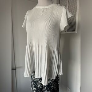 New blouse top white , m/l